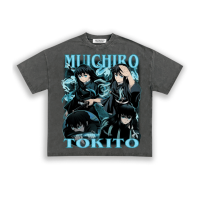 Muichiro Demon Slayer Tee - Ash Grey