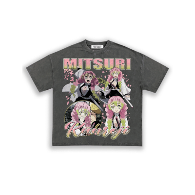 Mitsuri Demon Slayer Tee - Ash Grey