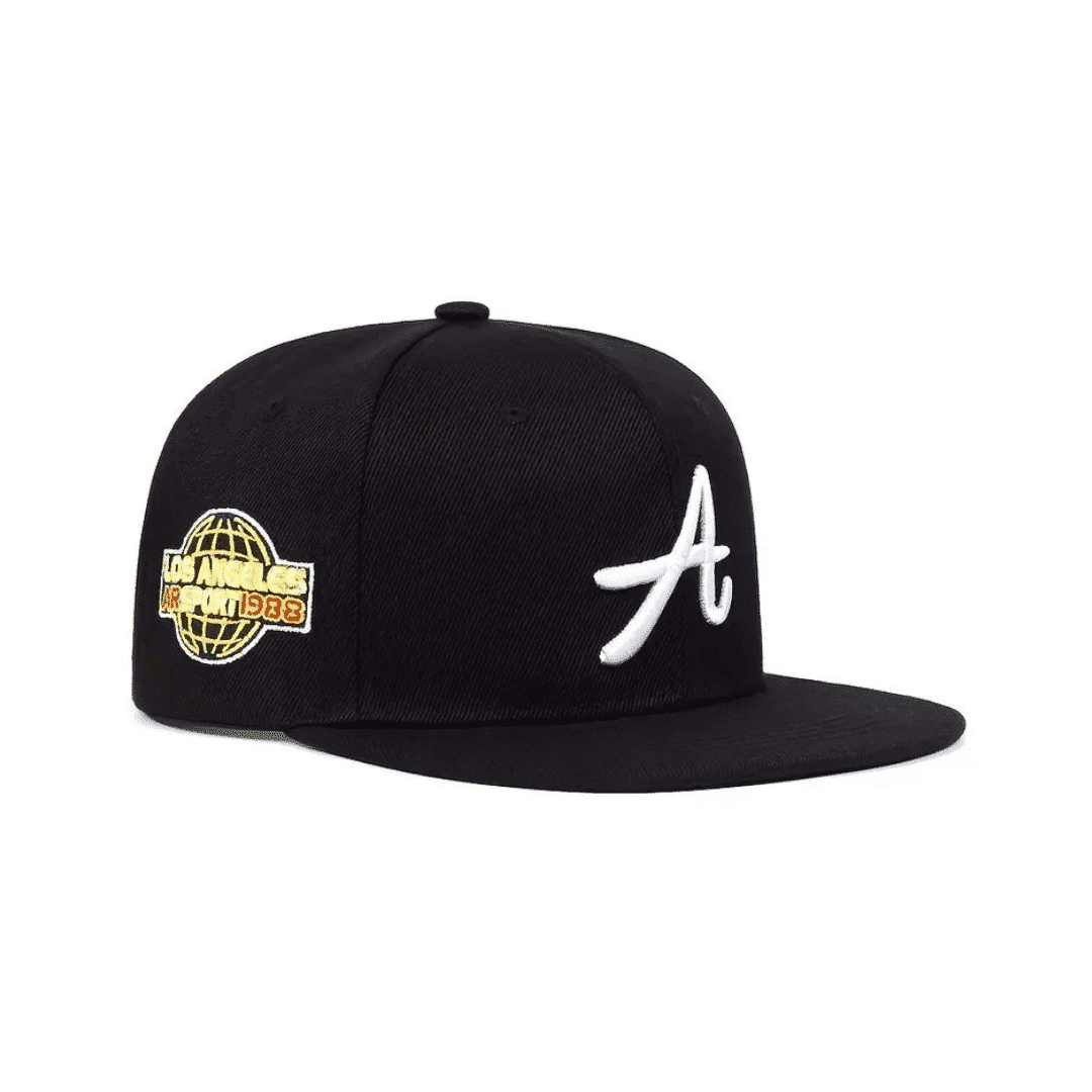 Los Angeles Embroidery Baseball Cap - Black